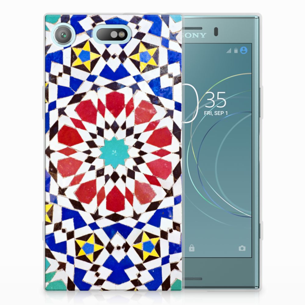 Sony Xperia XZ1 Compact TPU Siliconen Hoesje Mozaïek