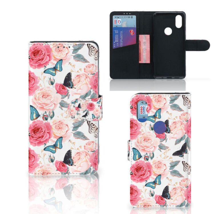 Xiaomi Mi Mix 2s Hoesje Butterfly Roses