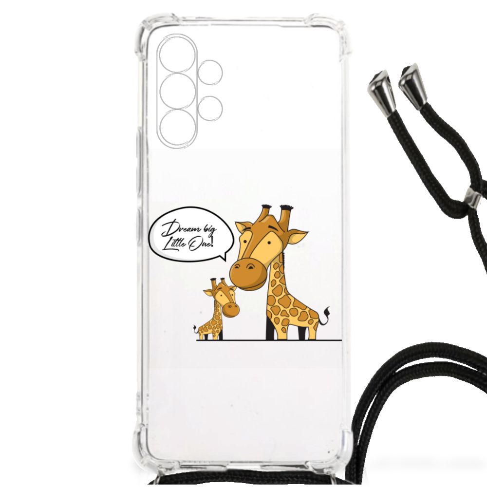 Samsung Galaxy A13 4G Stevig Bumper Hoesje Giraffe