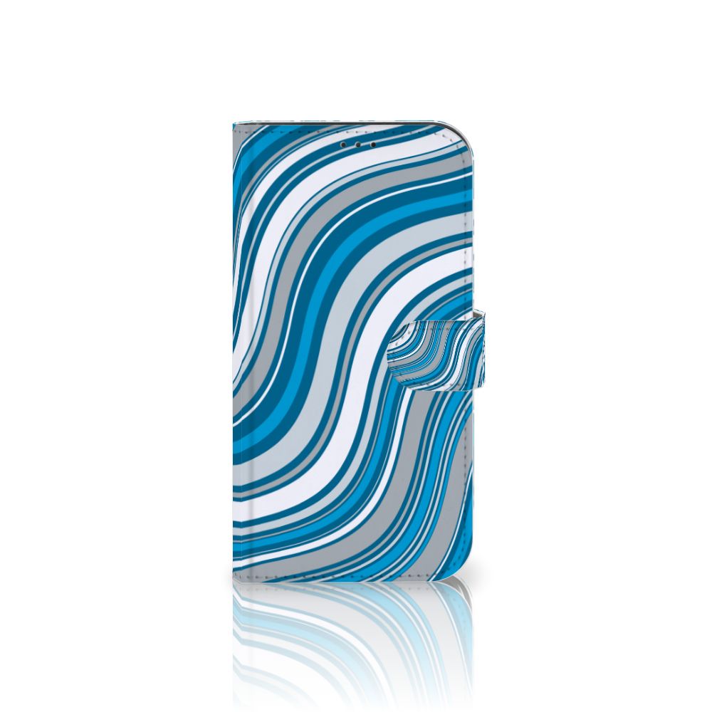 Apple iPhone 12 Pro Max Telefoon Hoesje Waves Blue