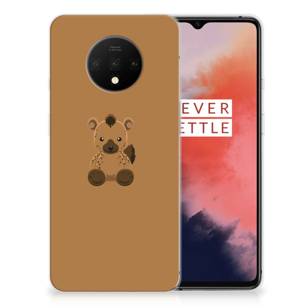 OnePlus 7T Telefoonhoesje met Naam Baby Hyena