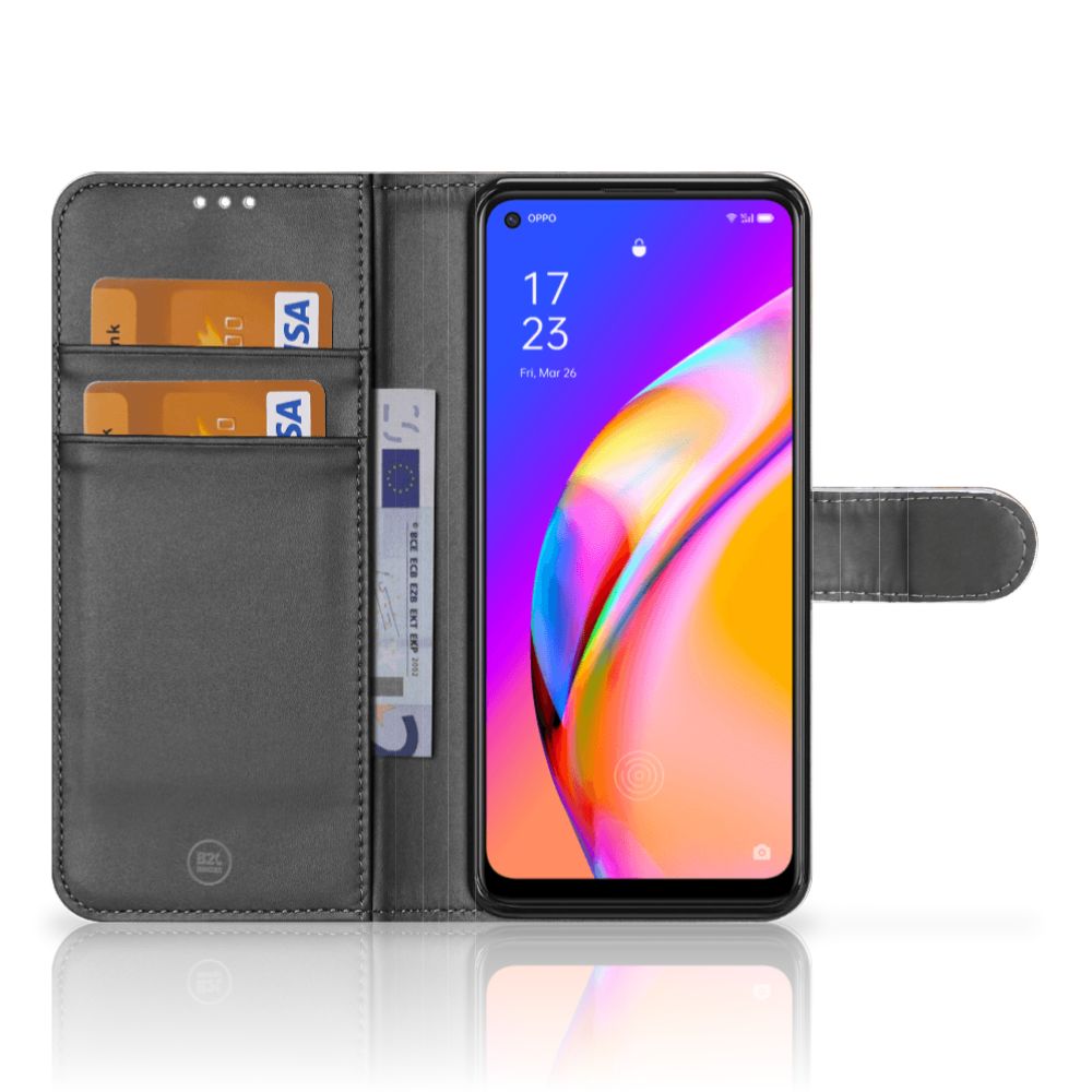 OPPO Reno5 Z | A94 5G Bookcase Marmer Grijs