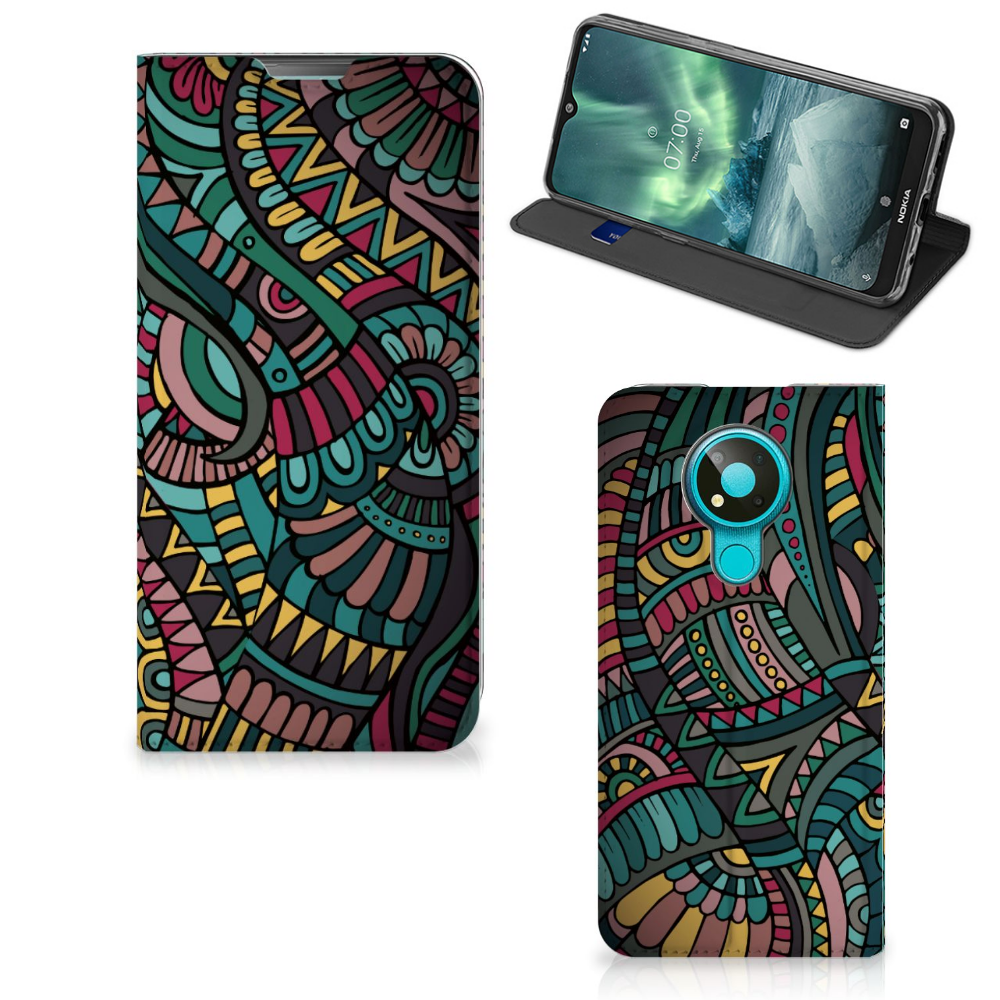 Nokia 3.4 Hoesje met Magneet Aztec - B2C Telecom