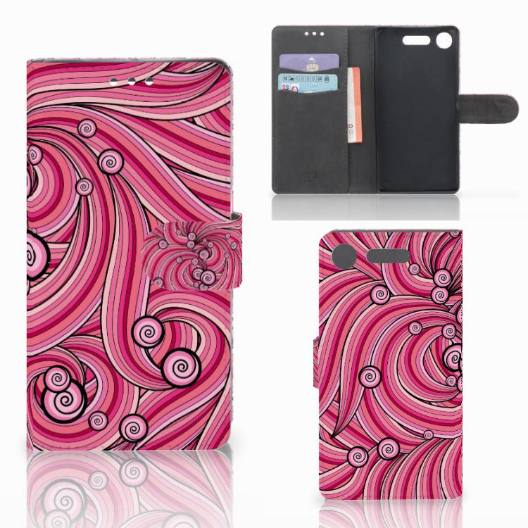 Sony Xperia XZ1 Hoesje Swirl Pink