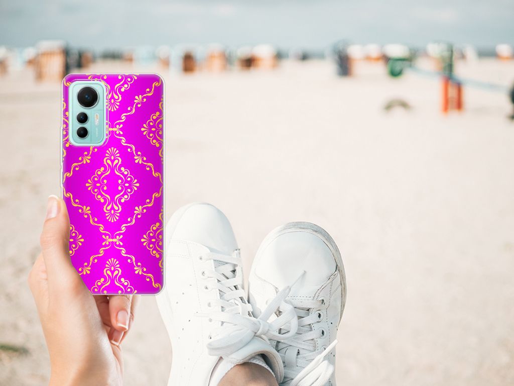 Siliconen Hoesje Xiaomi 12 Lite Barok Roze B2C Telecom