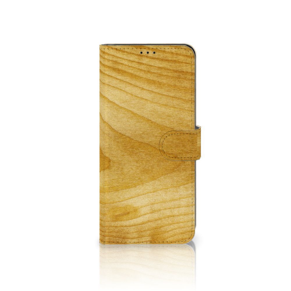 Samsung Galaxy S21 Ultra Book Style Case Licht Hout