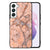 Samsung Galaxy S22 Marmeren Print Telefoonhoesje Marmer Oranje