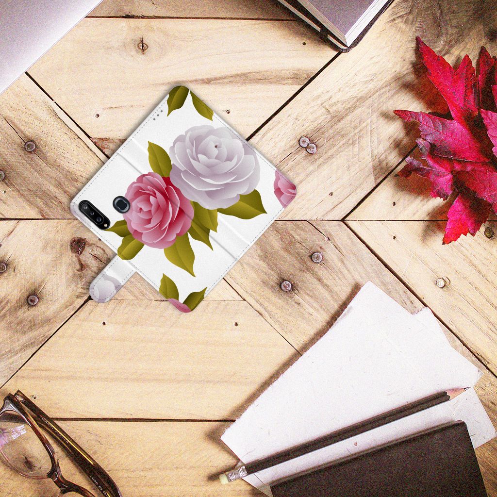 Samsung Galaxy A20s Hoesje Roses