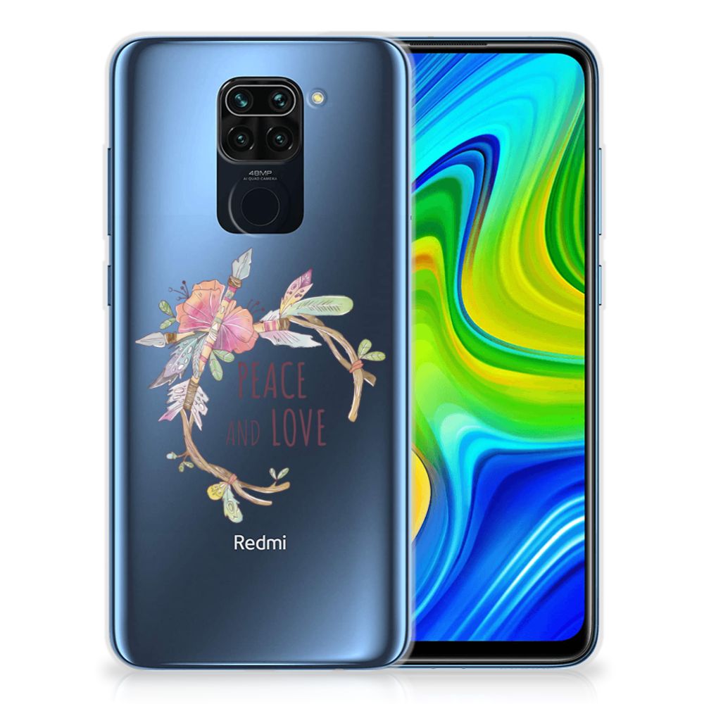 Xiaomi Redmi Note9 Telefoonhoesje met Naam Boho Text B2C Telecom