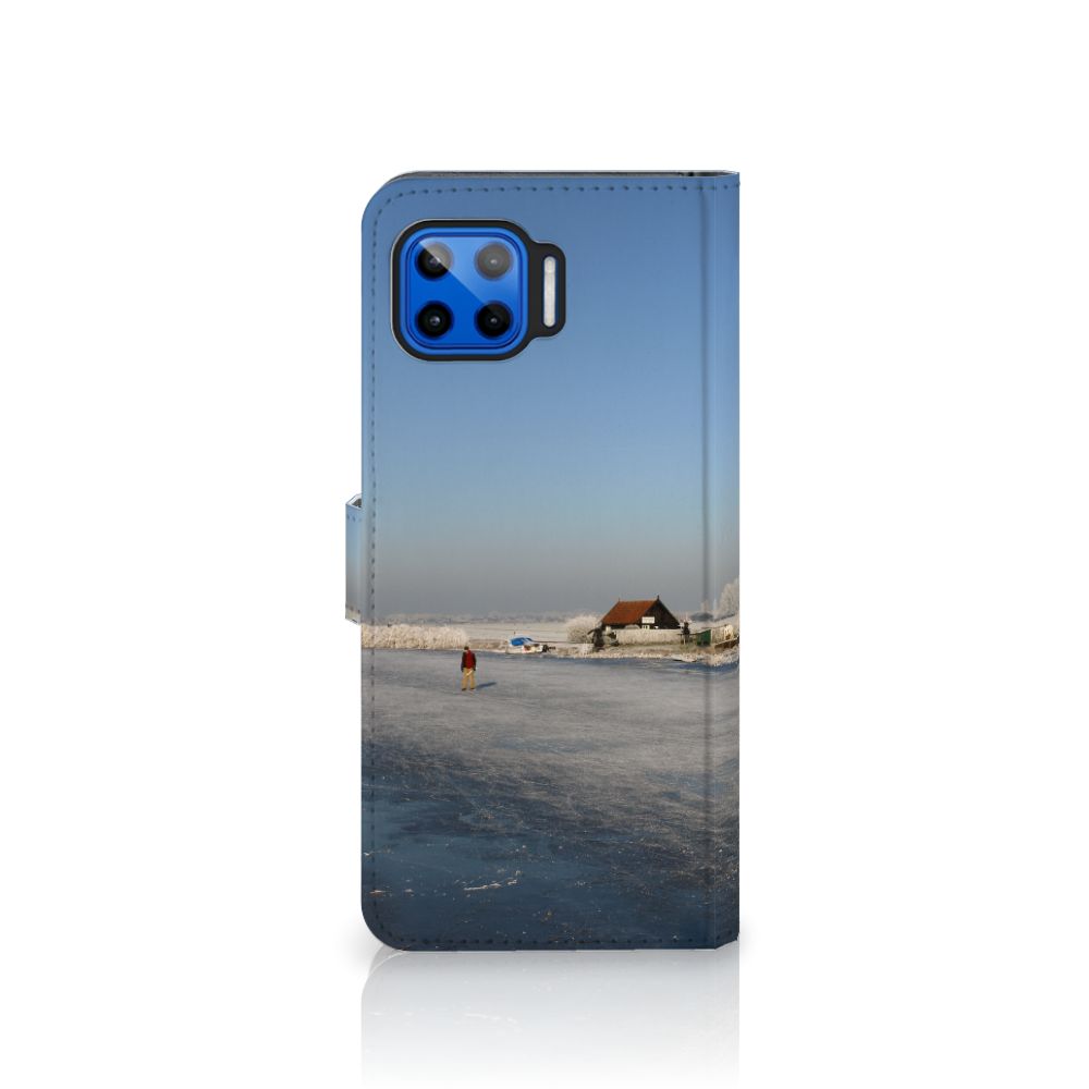 Motorola Moto G 5G Plus Flip Cover Schaatsers
