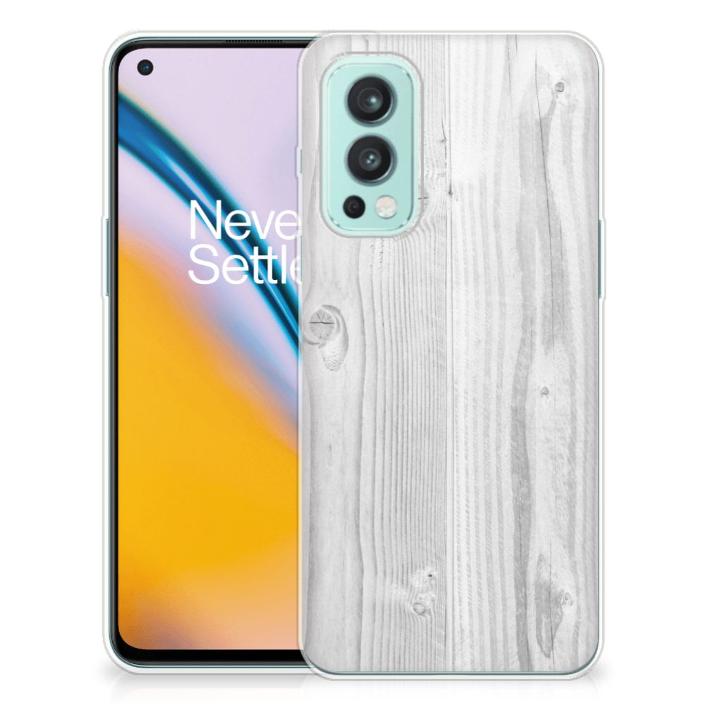 OnePlus Nord 2 5G Bumper Hoesje White Wood