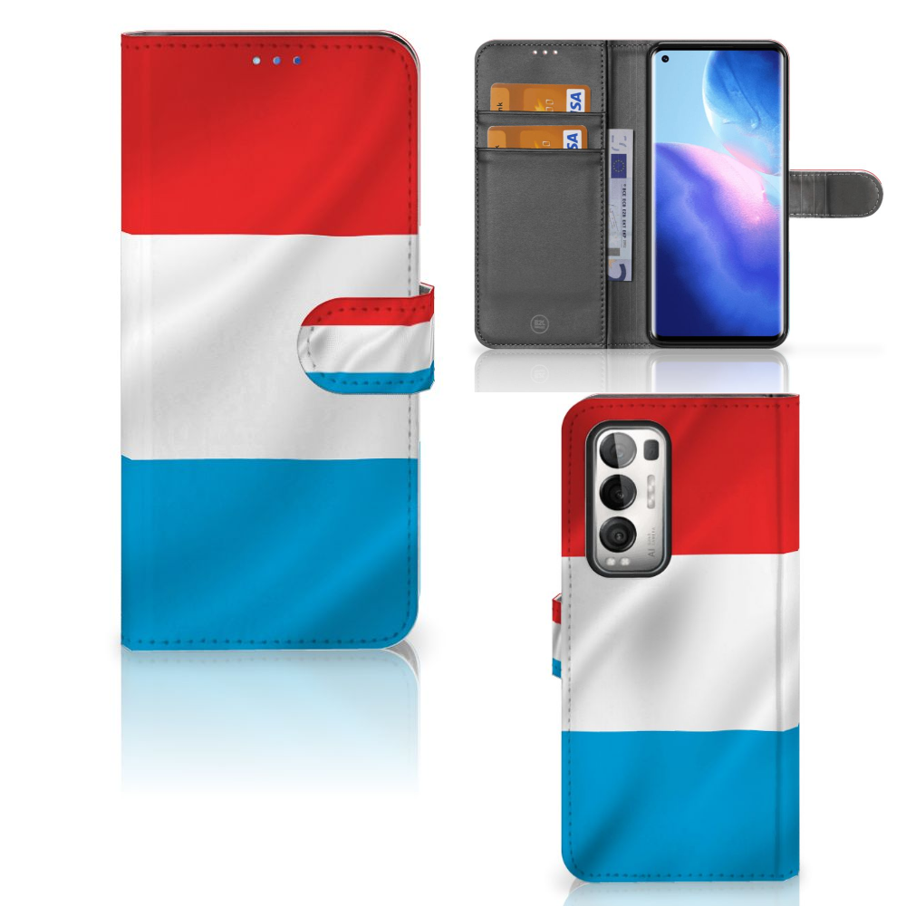 OPPO Find X3 Neo 5G Bookstyle Case Luxemburg
