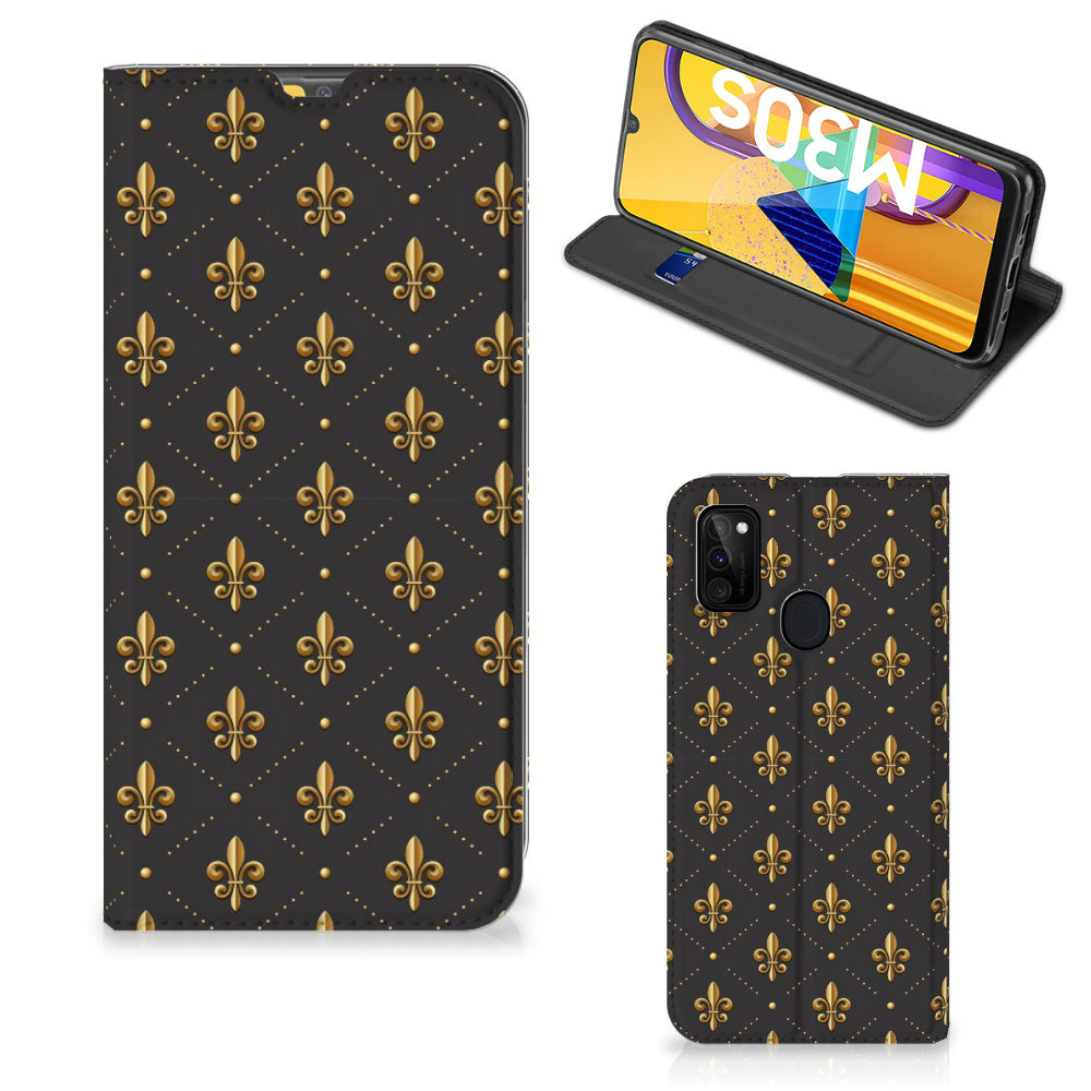 Samsung Galaxy M30s | M21 Hoesje met Magneet Franse Lelie