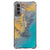 Samsung Galaxy S21 Anti-Shock Hoesje Marble Blue Gold