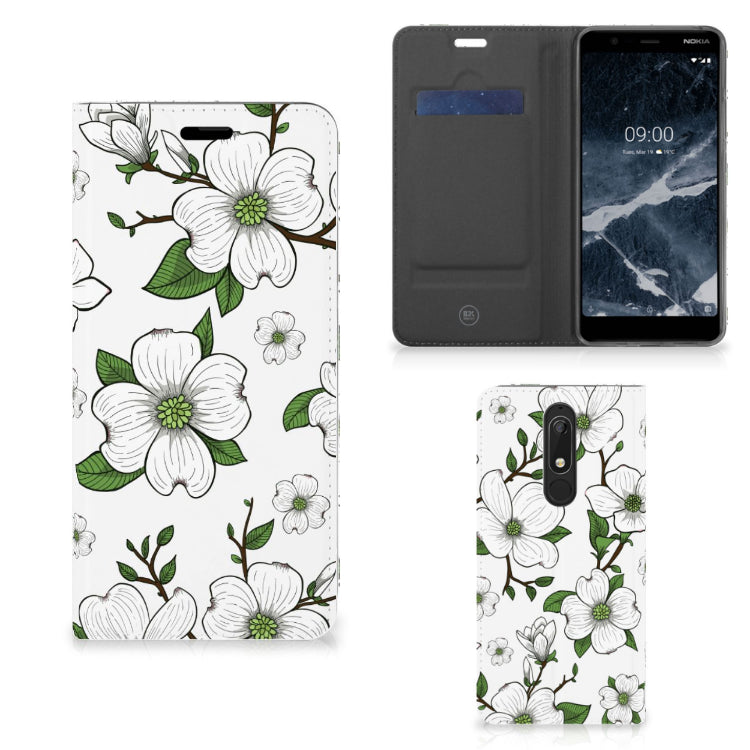Nokia 5.1 (2018) Smart Cover Dogwood Flowers