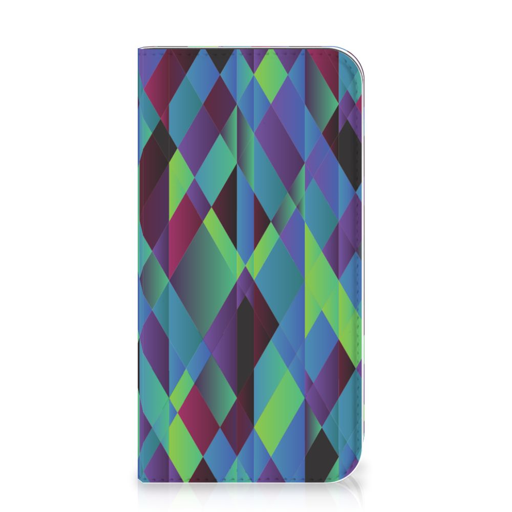 Apple iPhone 11 Pro Stand Case Abstract Green Blue