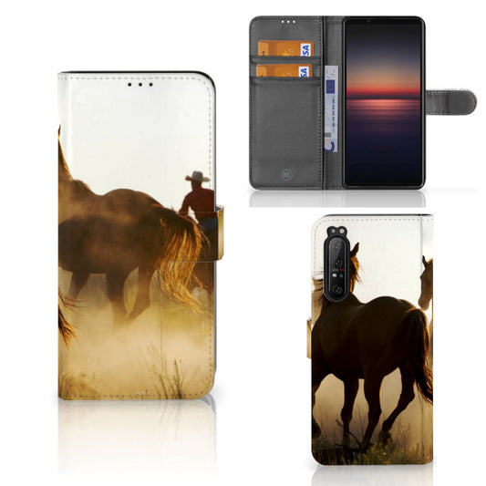 Sony Xperia 1 II Telefoonhoesje met Pasjes Design Cowboy