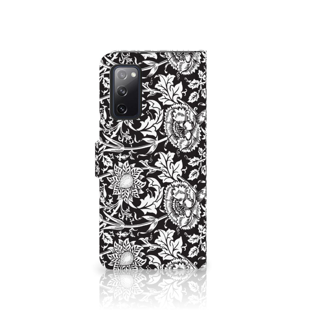 Samsung Galaxy S20 FE Hoesje Black Flowers