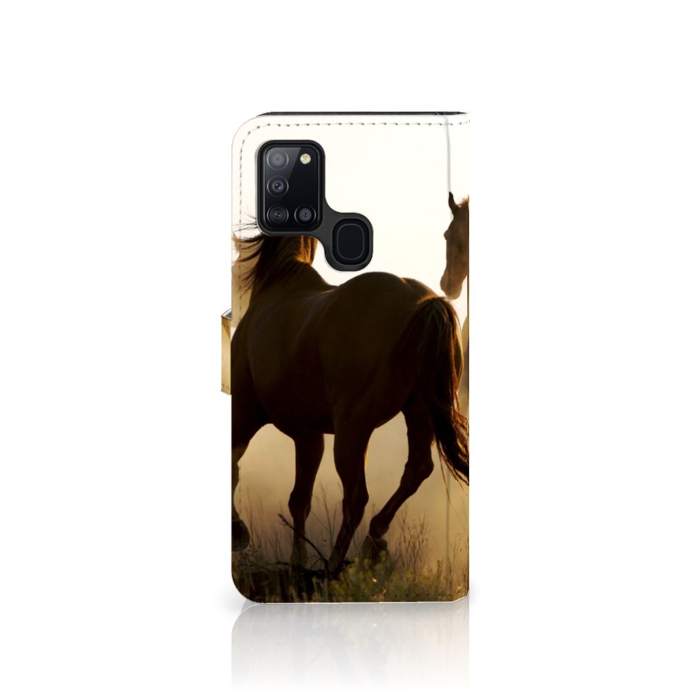 Samsung Galaxy A21s Telefoonhoesje met Pasjes Design Cowboy
