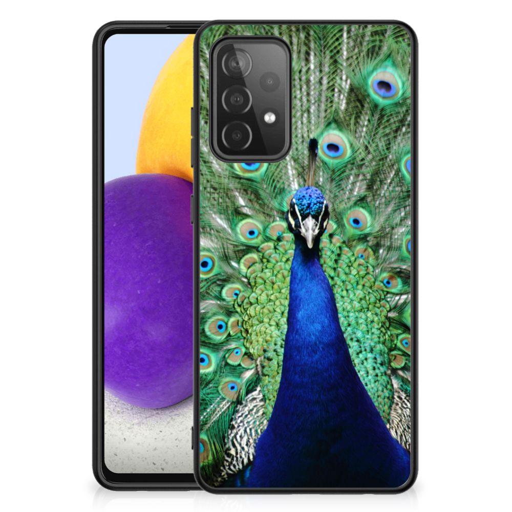 Samsung Galaxy A72 (5G/4G) Dierenprint Telefoonhoesje Pauw