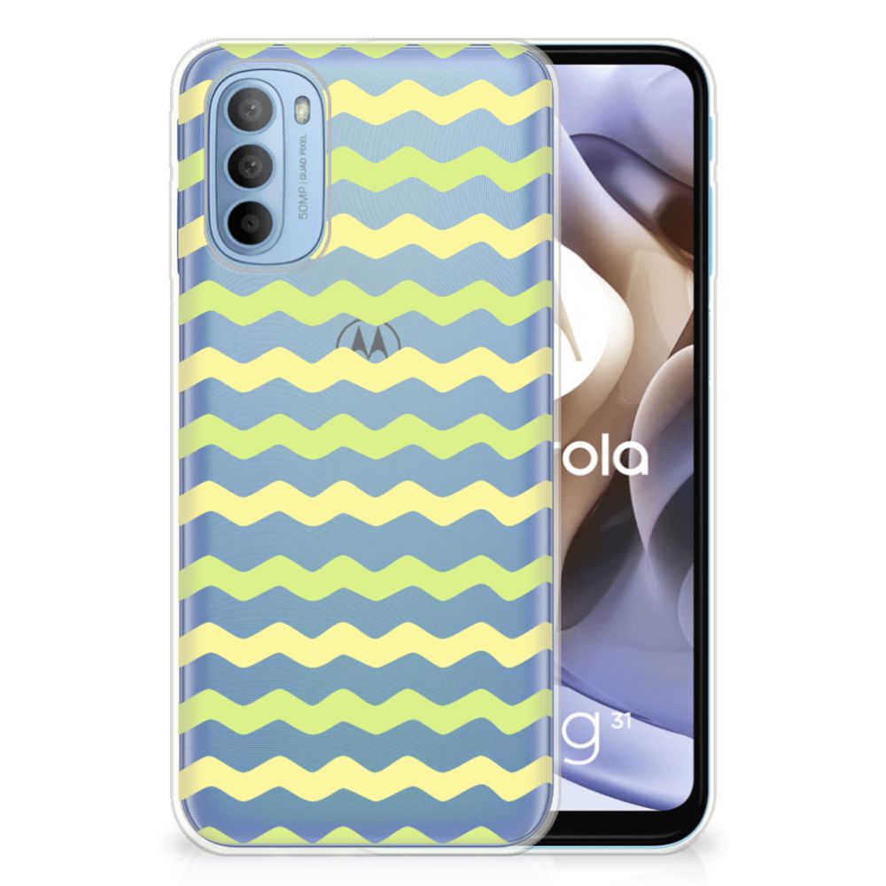 Motorola Moto G31 | G41 TPU bumper Waves Yellow B2C Telecom