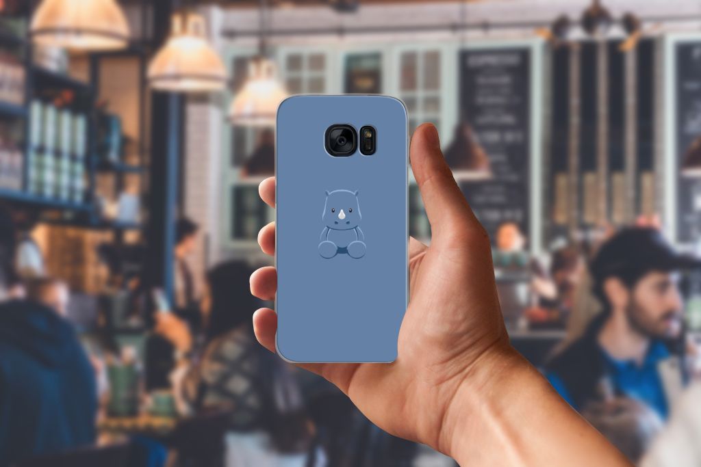 Samsung Galaxy S7 Telefoonhoesje met Naam Baby Rhino