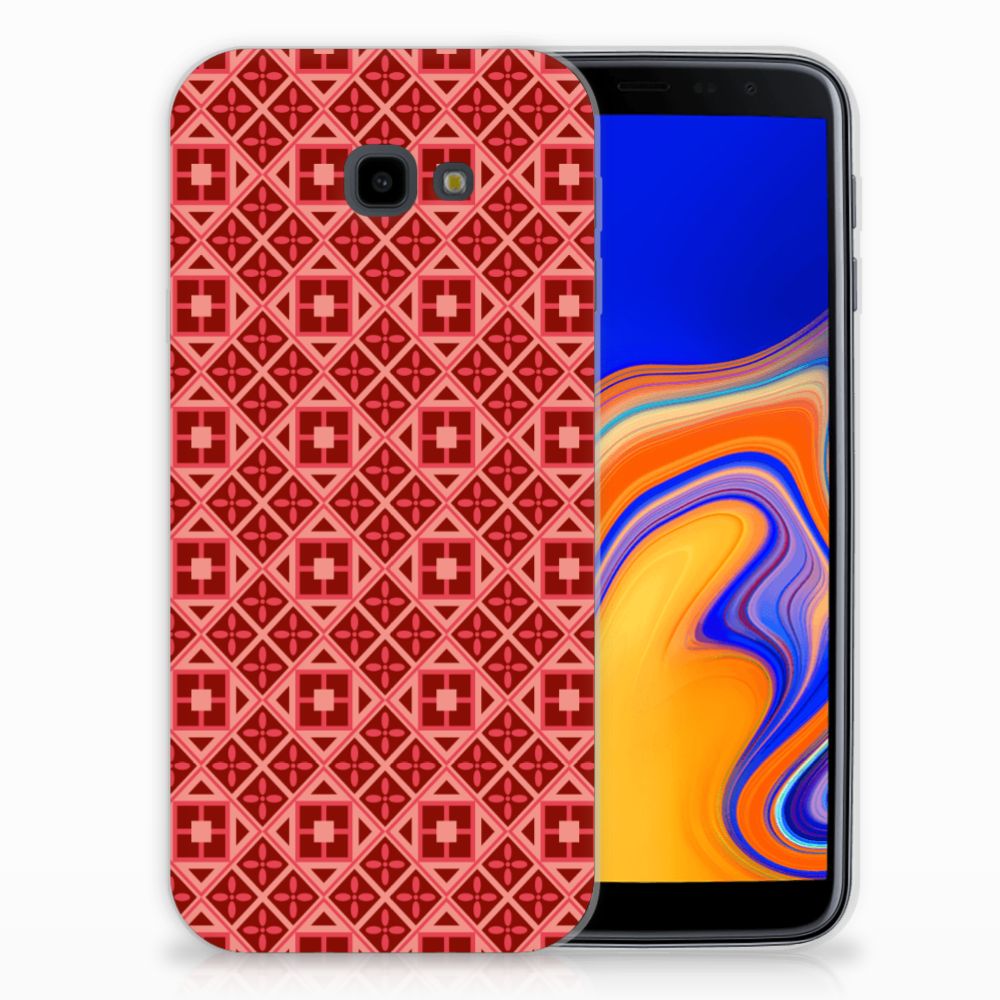 Samsung Galaxy J4 Plus (2018) TPU bumper Batik Rood