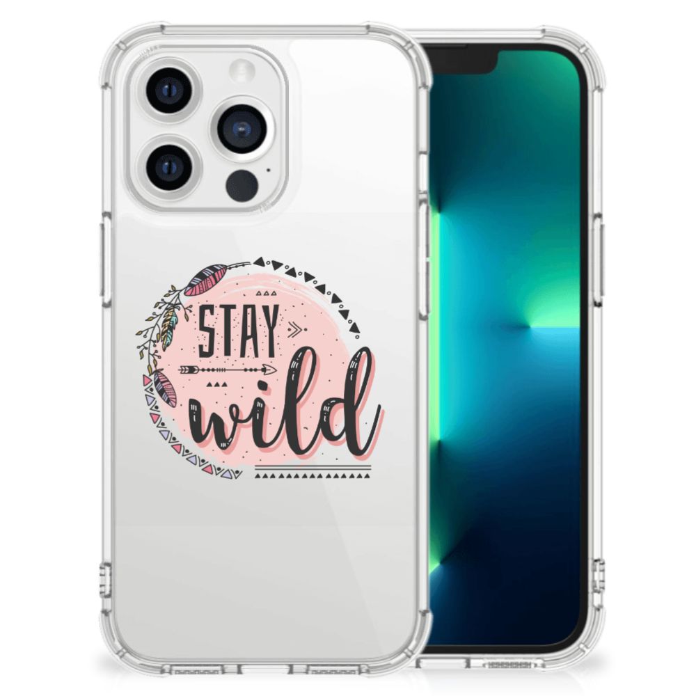 Apple iPhone 13 Pro Stevig Bumper Hoesje Boho Stay Wild B2C Telecom