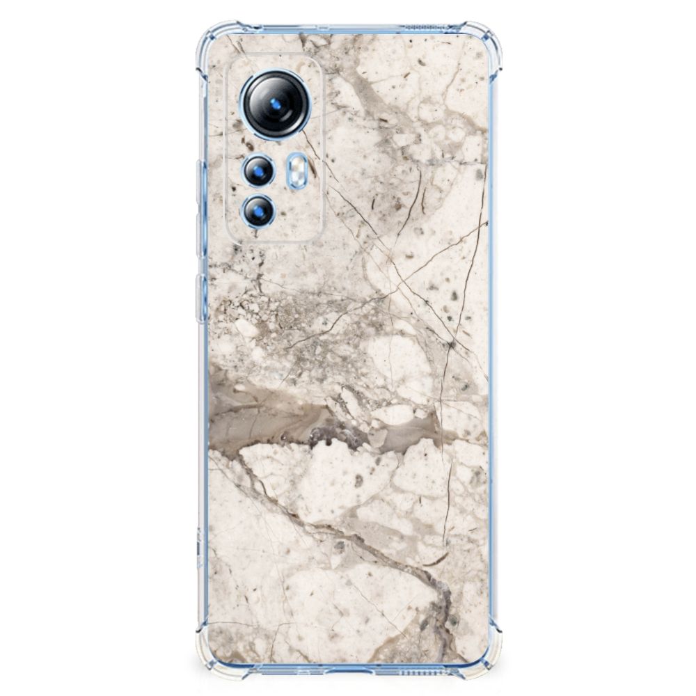 Xiaomi 12 Lite Anti-Shock Hoesje Marmer Beige B2C Telecom