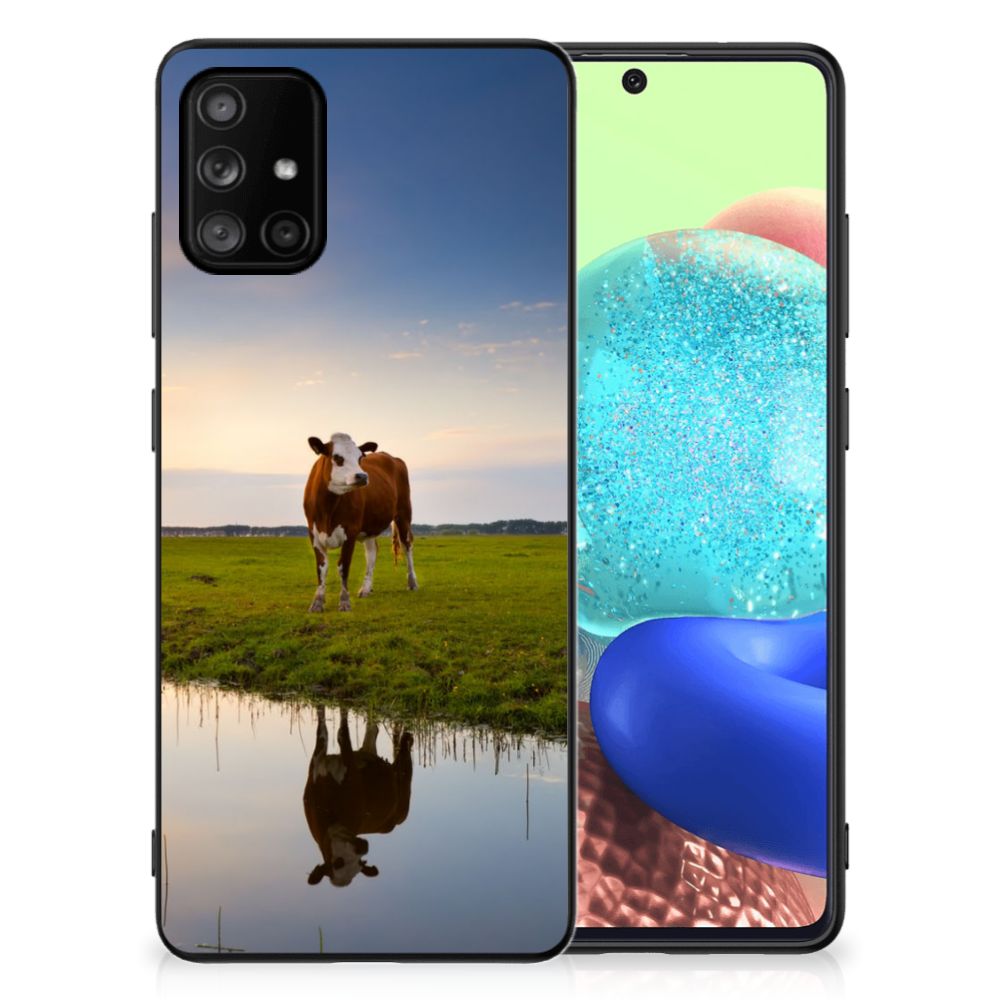 Samsung Galaxy A71 Dierenprint Telefoonhoesje Koe