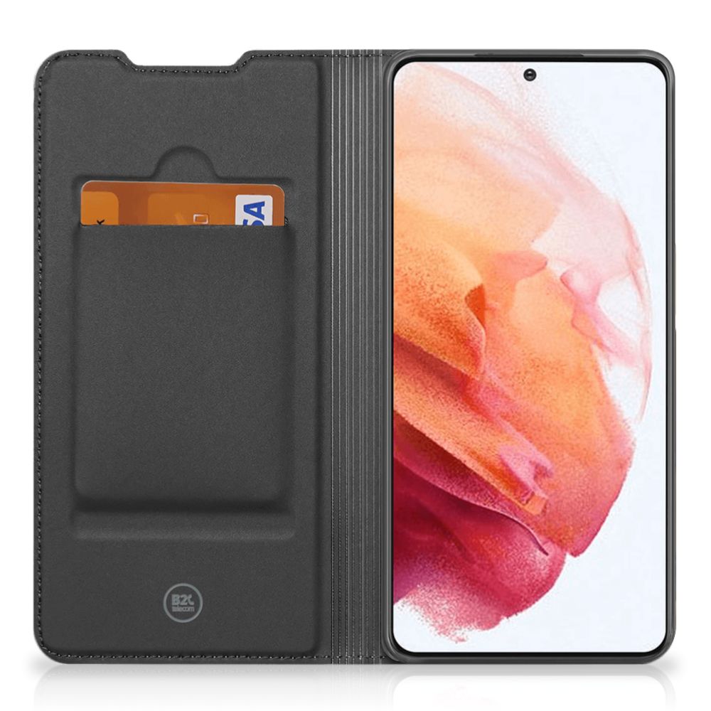 Samsung Galaxy S21 Hoesje maken Design Cowboy met originele paardenprint in zwart