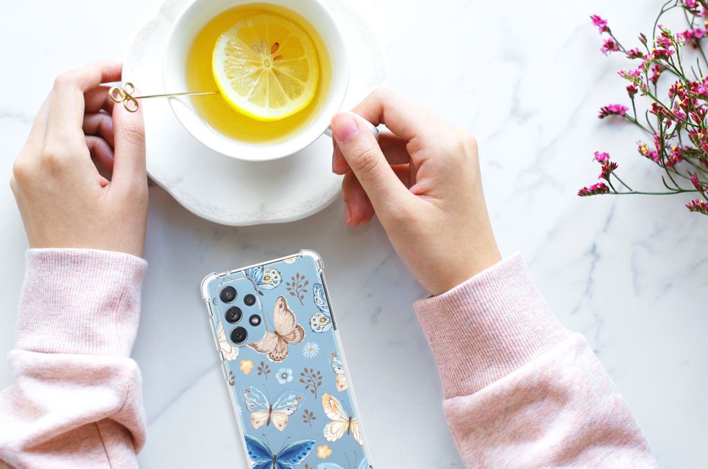 Case Anti-shock voor Samsung Galaxy A73 Vlinder B2C Telecom