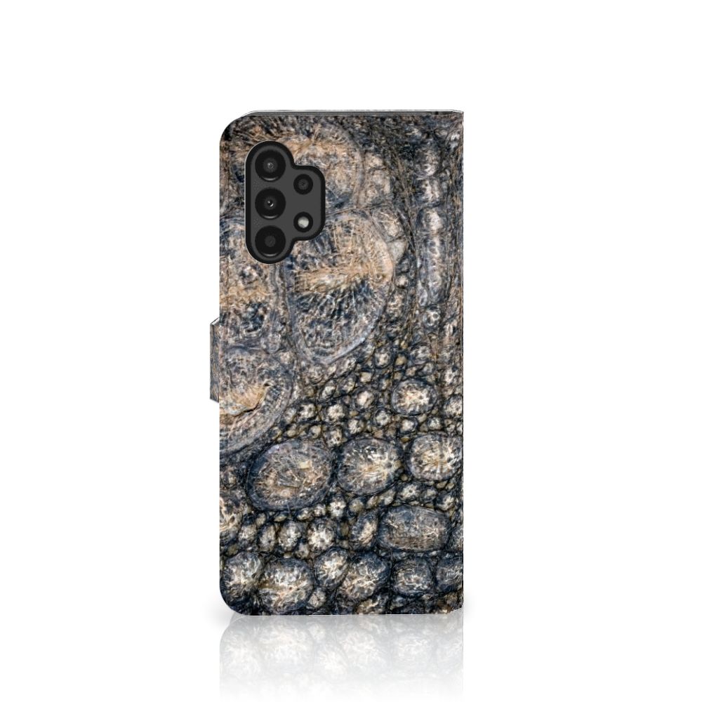 Samsung Galaxy A13 (4G) Telefoonhoesje met Pasjes Krokodillenprint