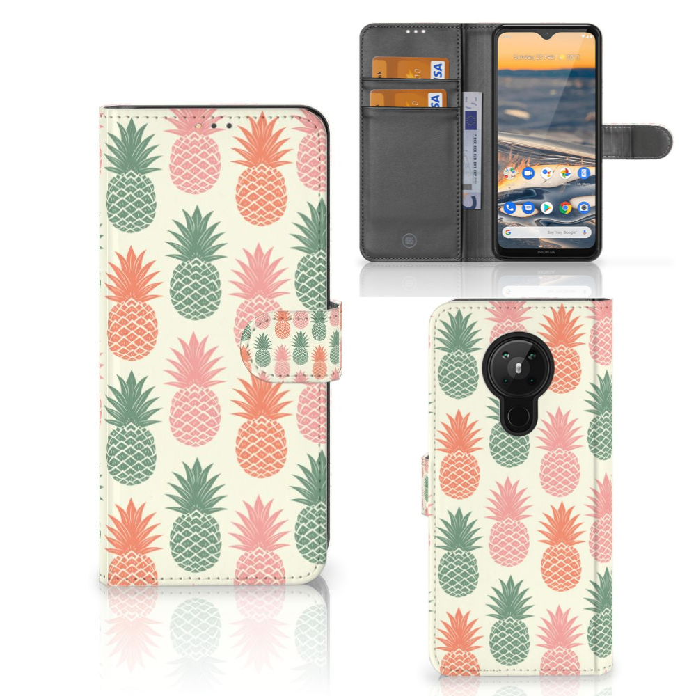Nokia 5.3 Book Cover Ananas