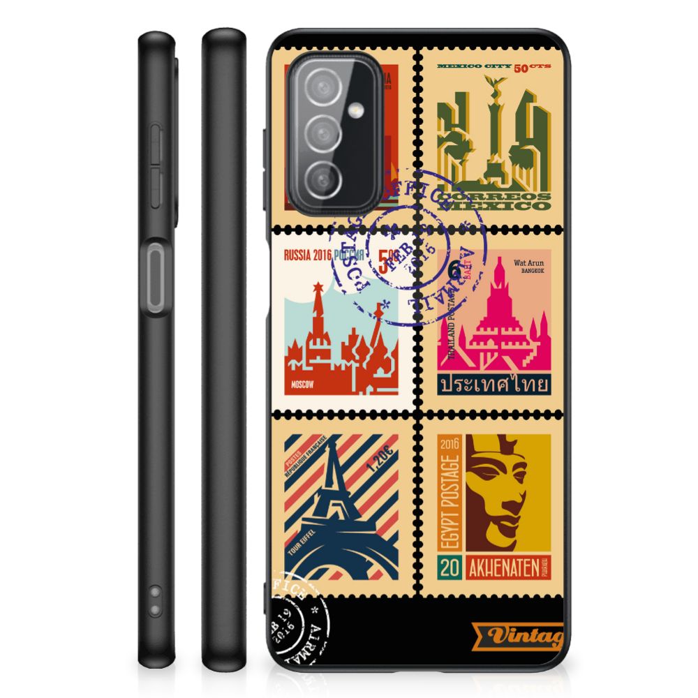 Samsung Galaxy M52 TPU Backcover Postzegels B2C Telecom