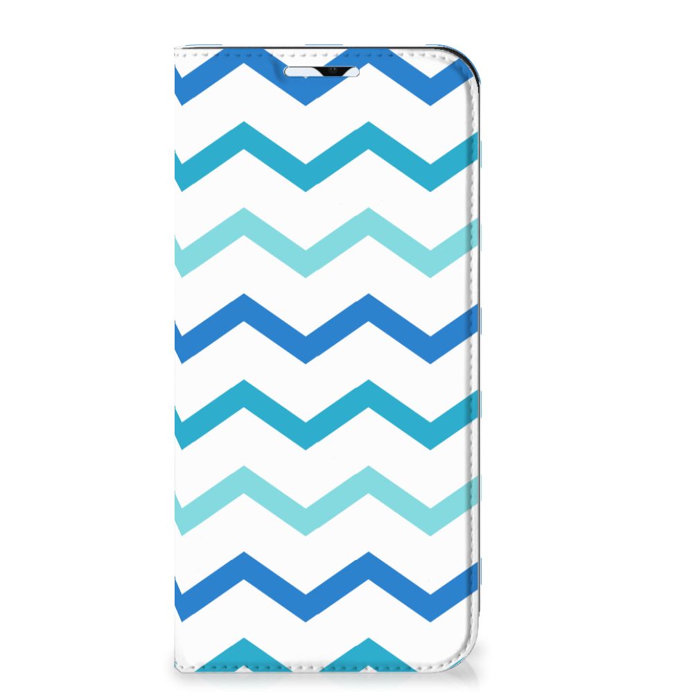 Samsung Galaxy A23 Hoesje met Magneet Zigzag Blauw - B2C Telecom