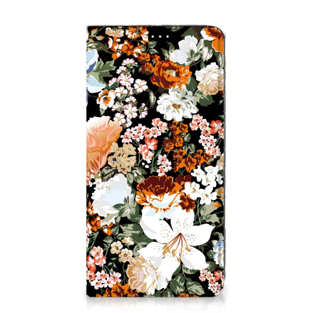 Smart Cover voor Samsung Galaxy S20 FE Dark Flowers - B2C Telecom