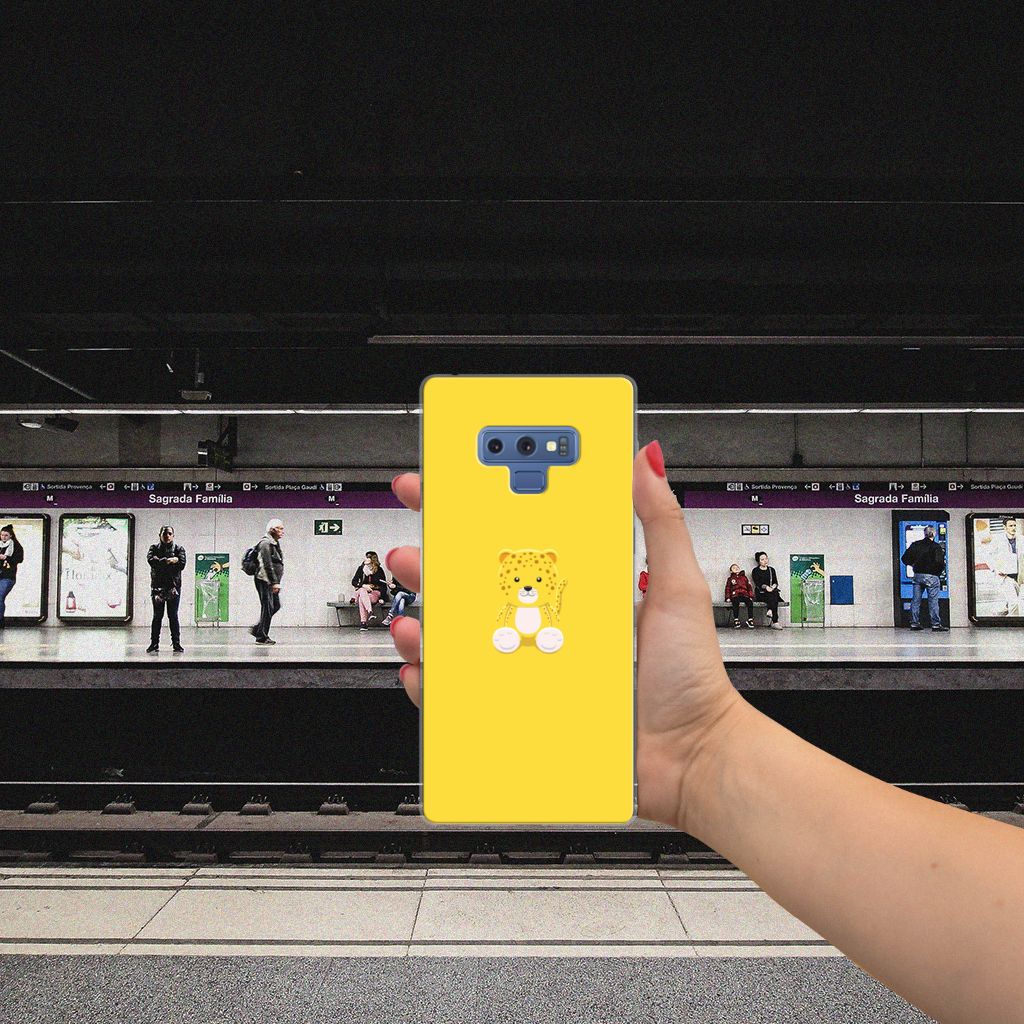 Samsung Galaxy Note 9 Telefoonhoesje met Naam Baby Leopard