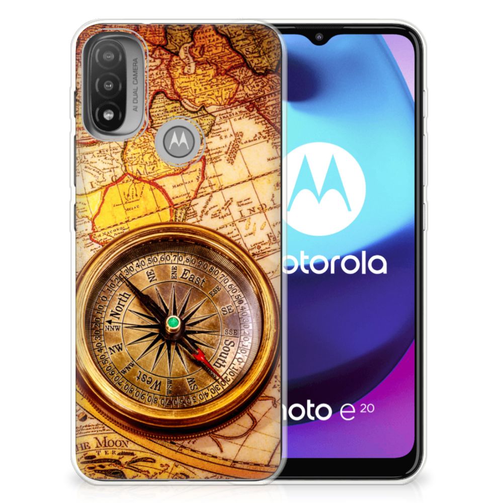 Motorola Moto E20 | E40 Siliconen Back Cover Kompas