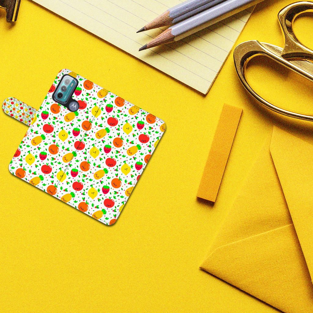 Motorola Moto G60 Book Cover Fruits