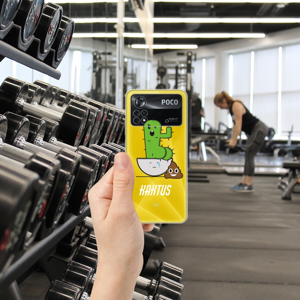 Xiaomi Poco X4 Pro 5G Telefoonhoesje met Naam Cactus Poo B2C Telecom