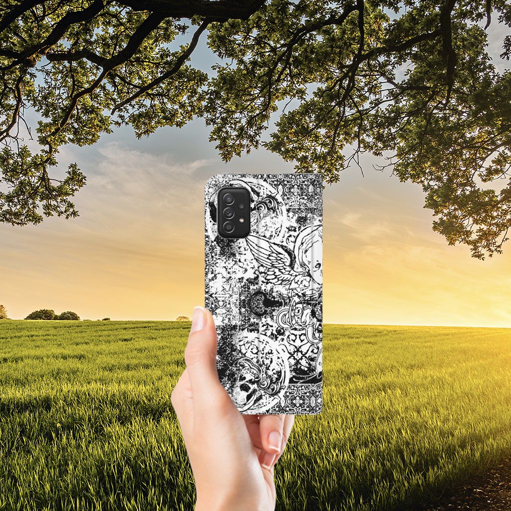 Mobiel BookCase Samsung Galaxy A03s Skulls Angel - B2C Telecom