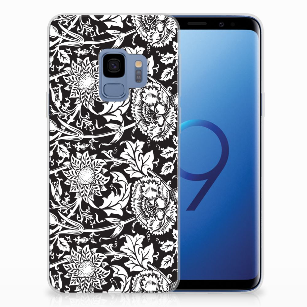Samsung Galaxy S9 TPU Case Black Flowers
