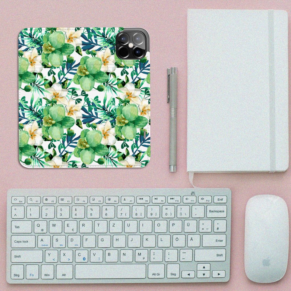 iPhone 12 Pro Max Smart Cover Orchidee Groen - B2C Telecom