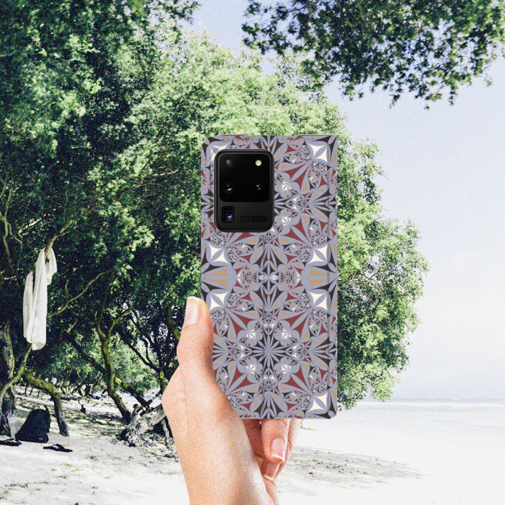 Samsung Galaxy S20 Ultra Standcase Flower Tiles - B2C Telecom