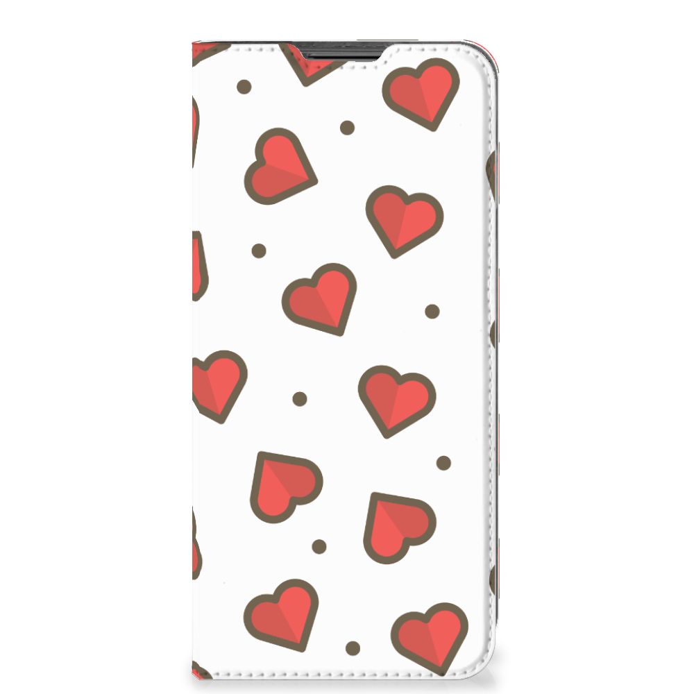 Motorola Moto G22 Hoesje met Magneet Hearts - B2C Telecom