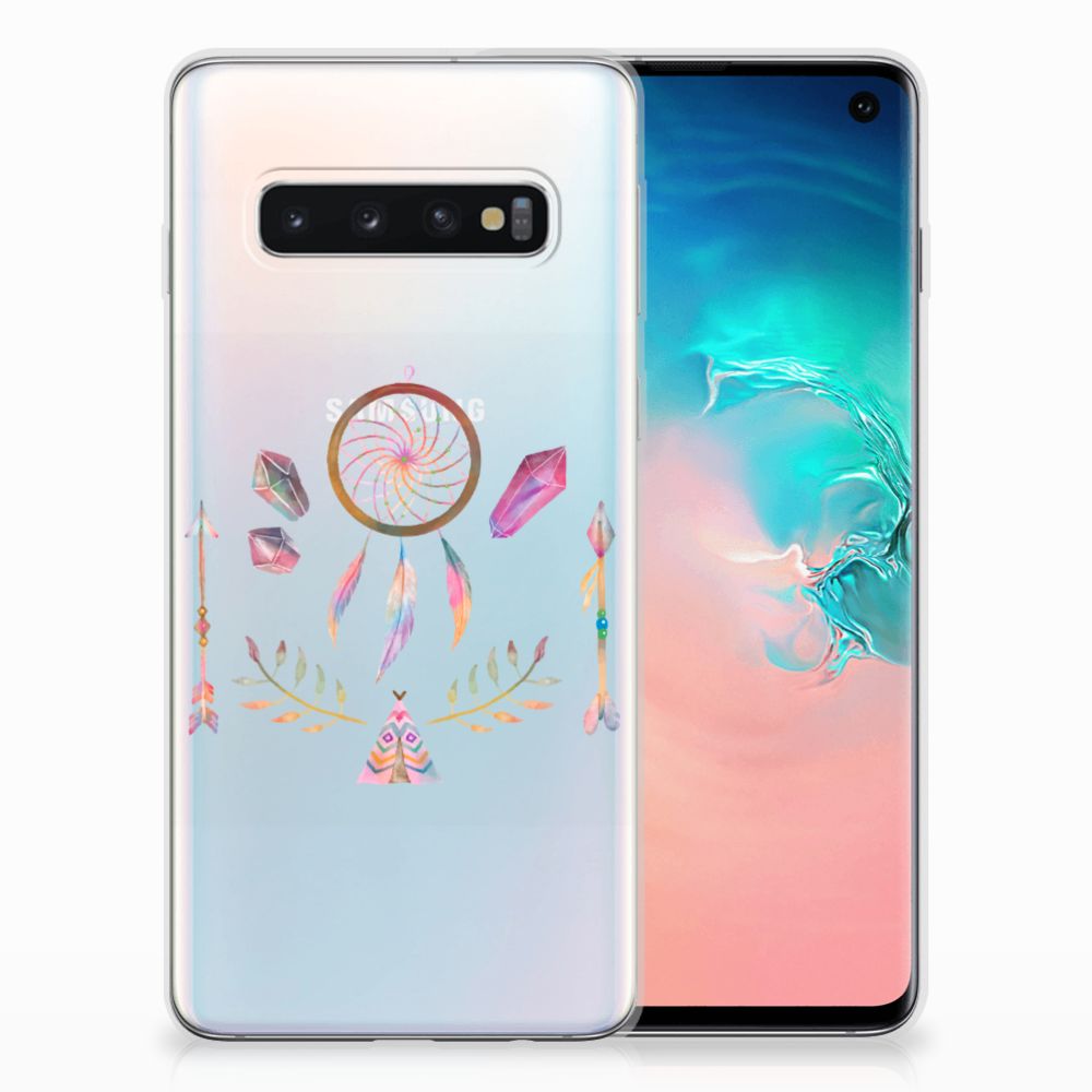 Samsung Galaxy S10 Telefoonhoesje met Naam Boho Dreamcatcher