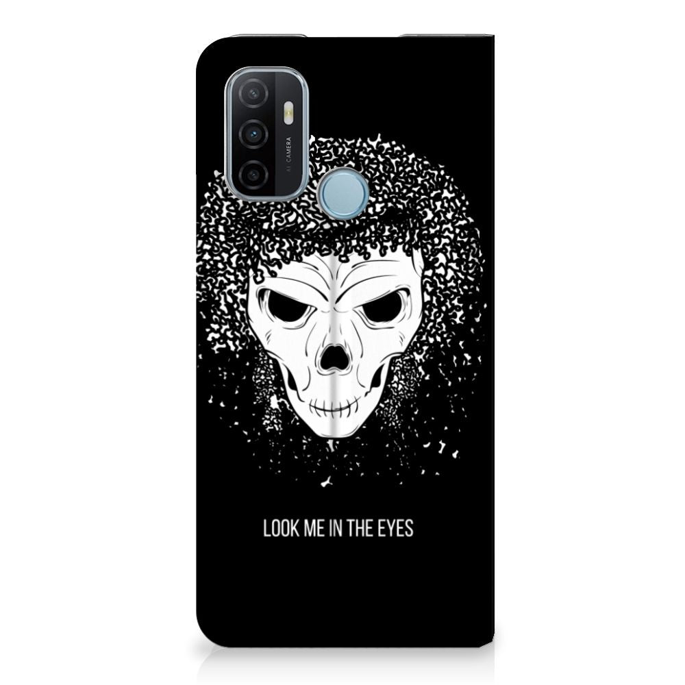 Mobiel BookCase OPPO A53 | A53s Skull Hair - B2C Telecom