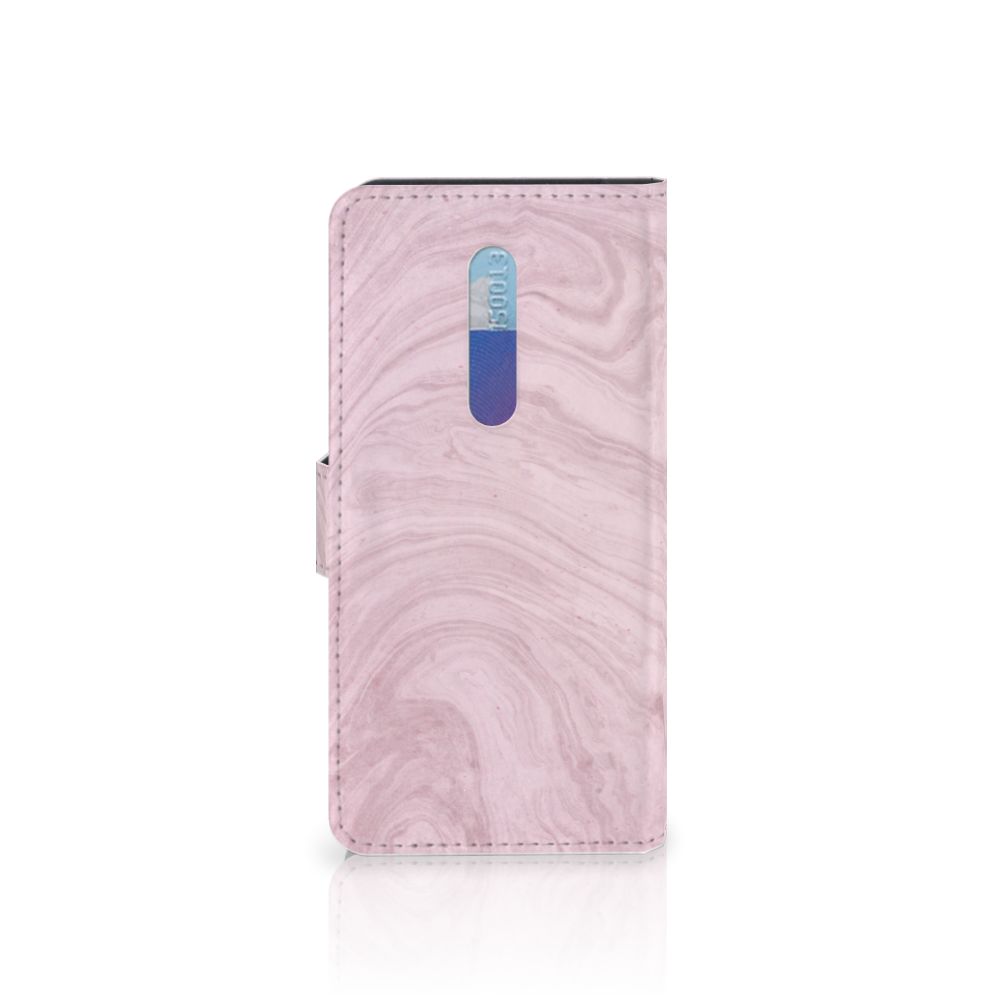 Xiaomi Redmi K20 Pro Bookcase Marble Pink - Origineel Cadeau Vriendin