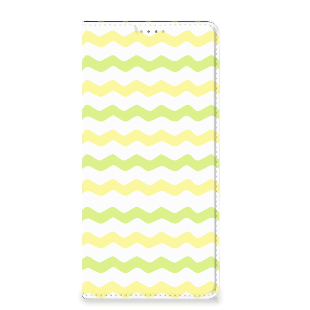 Samsung Galaxy A13 (4G) Hoesje met Magneet Waves Yellow - B2C Telecom